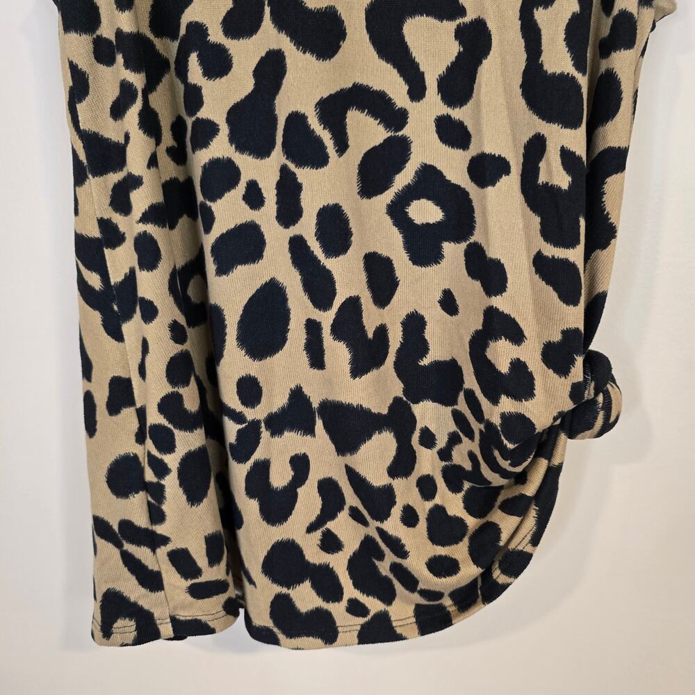 Women's BomBom Leopard Print Knit Tank Top | Size Small - Picture 8 of 10
